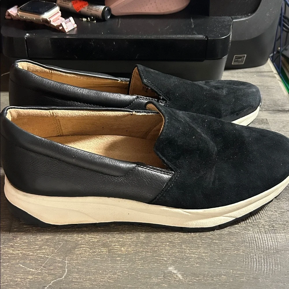 Naturalizer Selah Black Leather‎ Slip-On Shoes Womens 9
